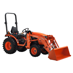 Tractor/Loader, Large 4WD W/ Boxblade